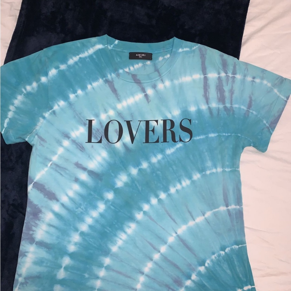 AMIRI Blue Tie-Dye T-Shirt